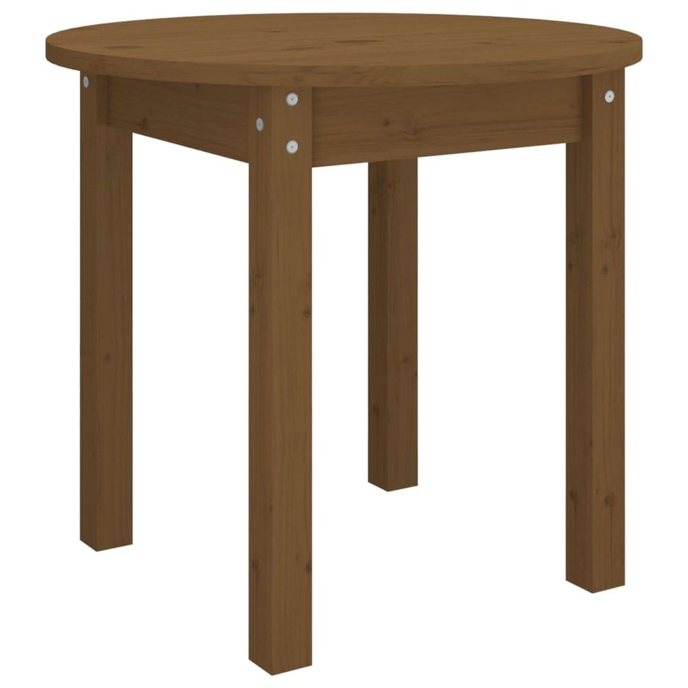 Vidaxl Konferenčný stolík medovo-hnedý Ø 45x40 cm borovicový masív